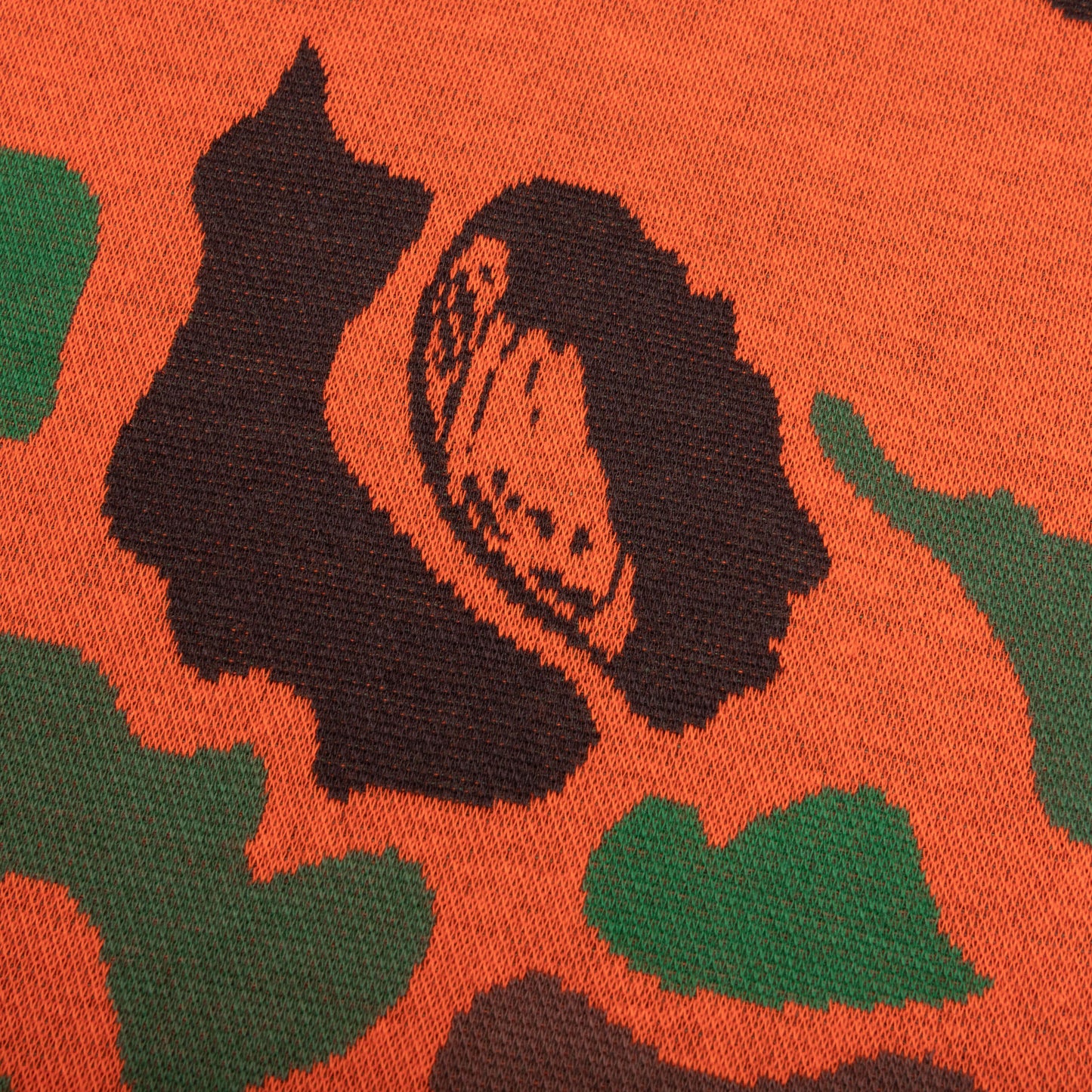 Foilage S/S Knit - Red Orange