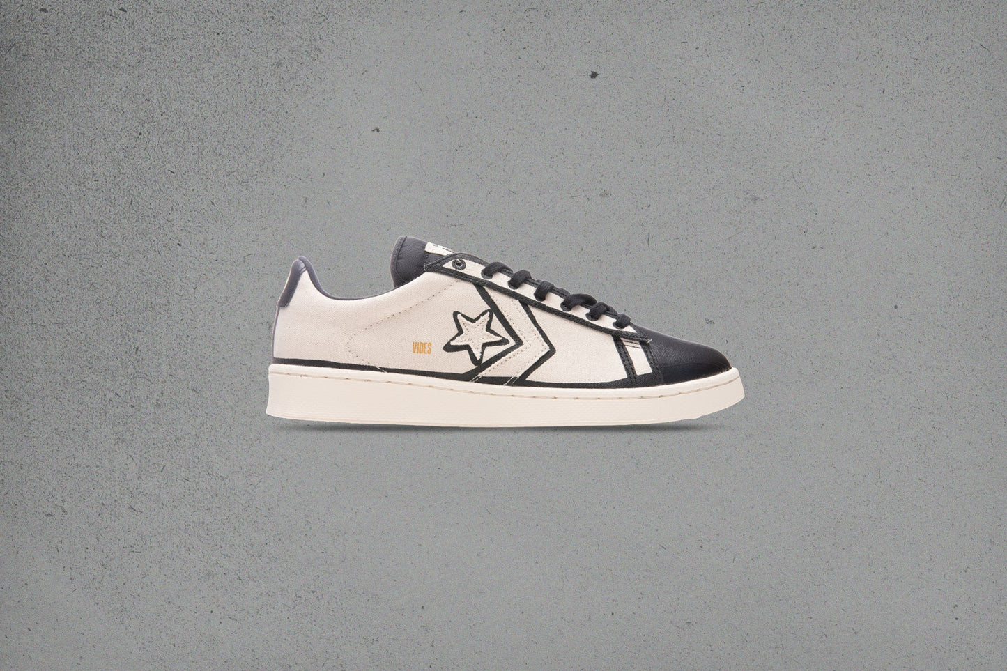 Converse x Joshua Vides Pro Leather Ox - Natural Ivory/Black/White