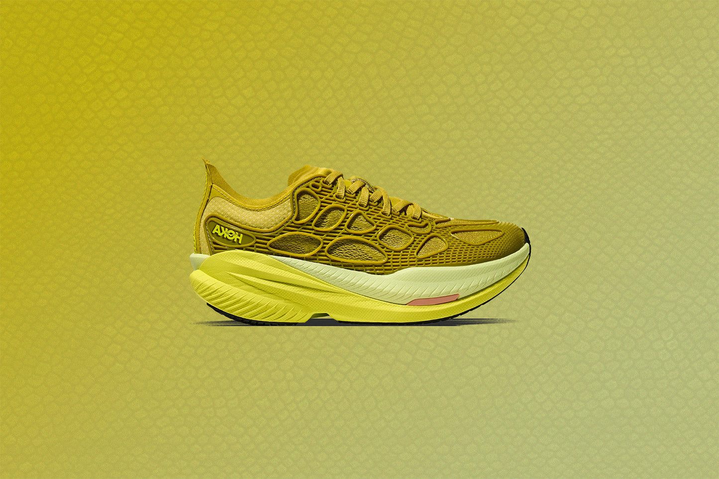Mach X Caged - Pea Green/Hoka Citrus