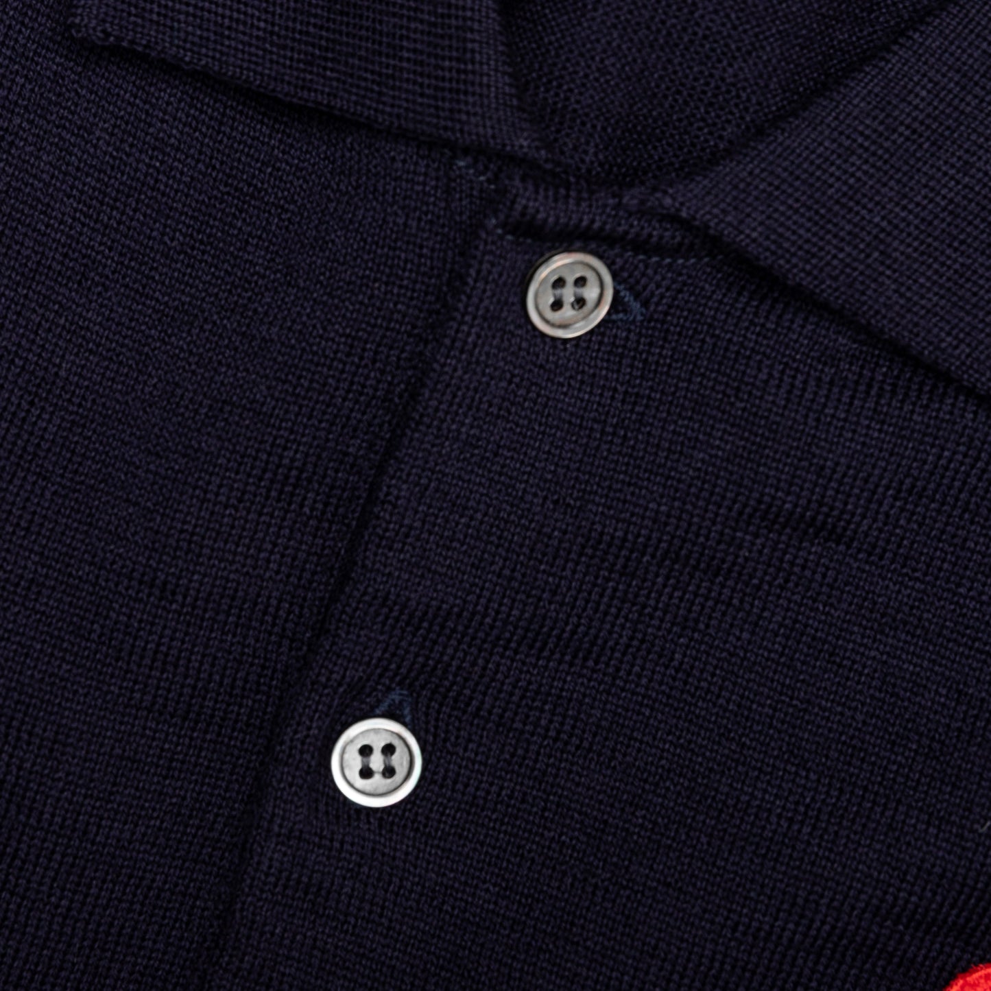 Red Emblem S/S Polo Neck - Navy