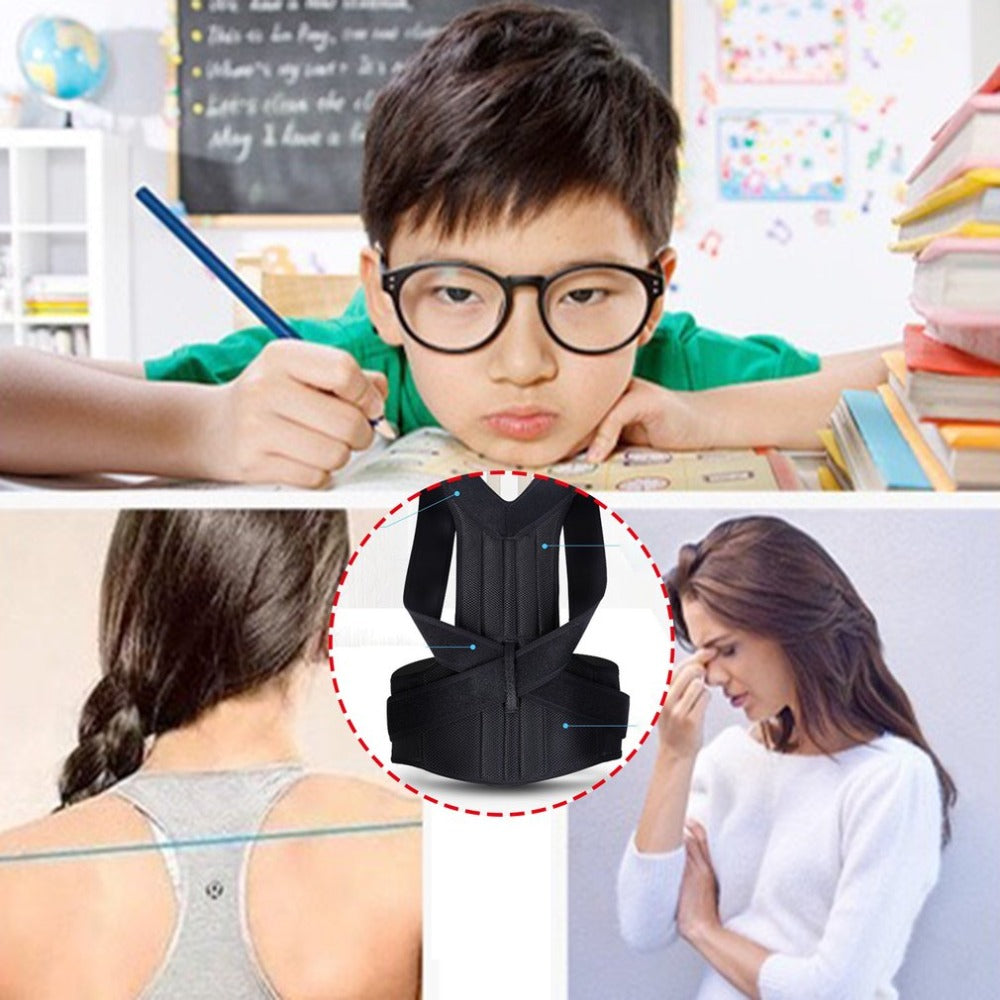 Adjustable Back Posture Support Brace Lightweight Breathable Strap