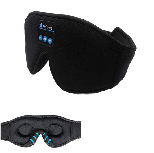 Wireless Sleep Eye Mask with Stereo Music – Blackout Comfortable Sleep Mask