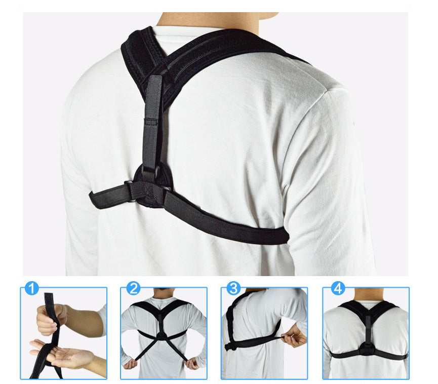 Adjustable Back Posture Support Brace Lightweight Breathable Strap