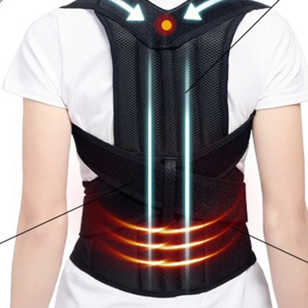 Adjustable Back Posture Support Brace Lightweight Breathable Strap