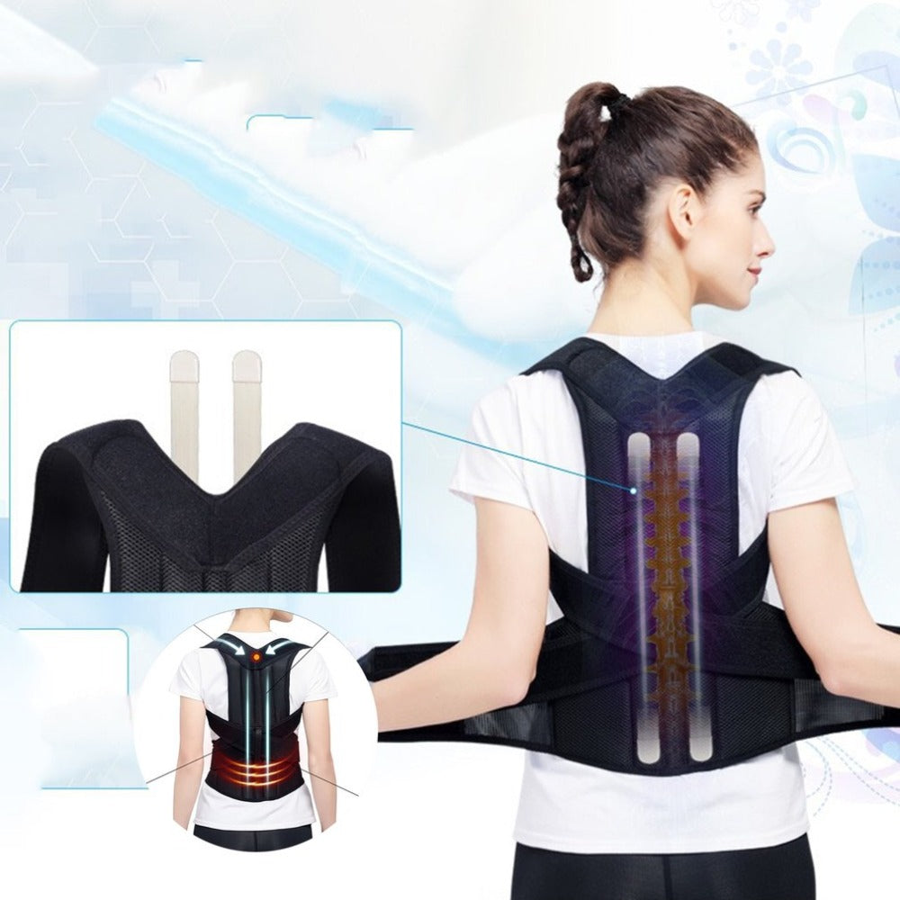Adjustable Back Posture Support Brace Lightweight Breathable Strap