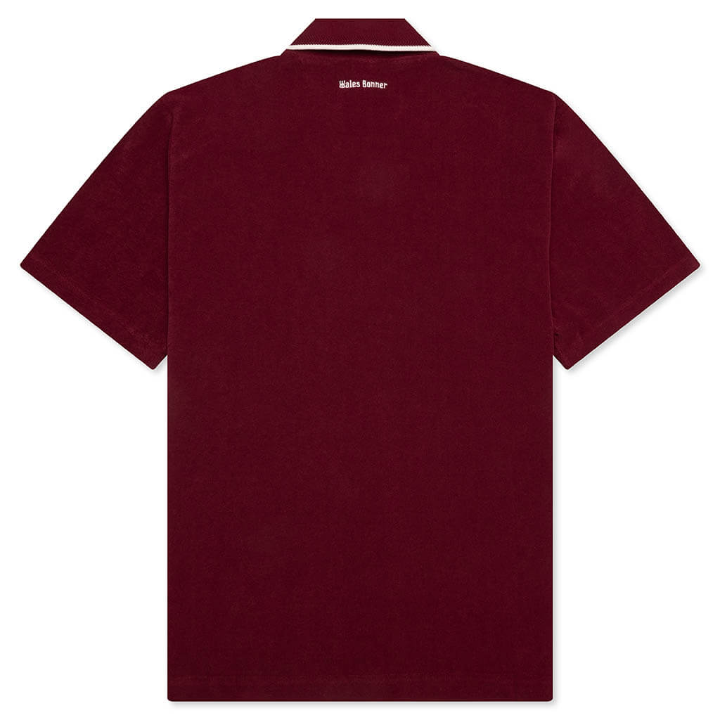 Adidas x Wales Bonner Terry Polo - Collegiate Burgundy