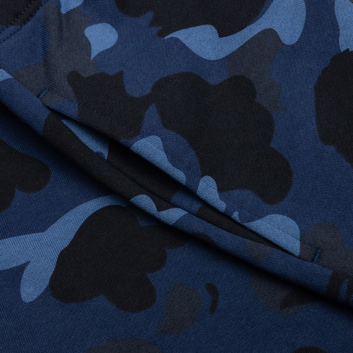Color Camo Shark Sweat Shorts - Navy