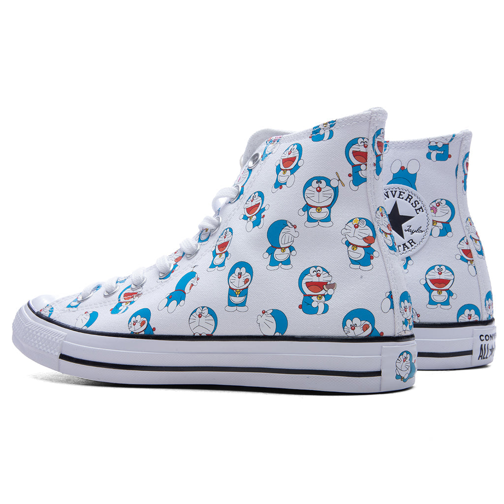 Converse x Doraemon Chuck Taylor All Star Hi - Vintage White/Hawaiian Gold/Flamingo