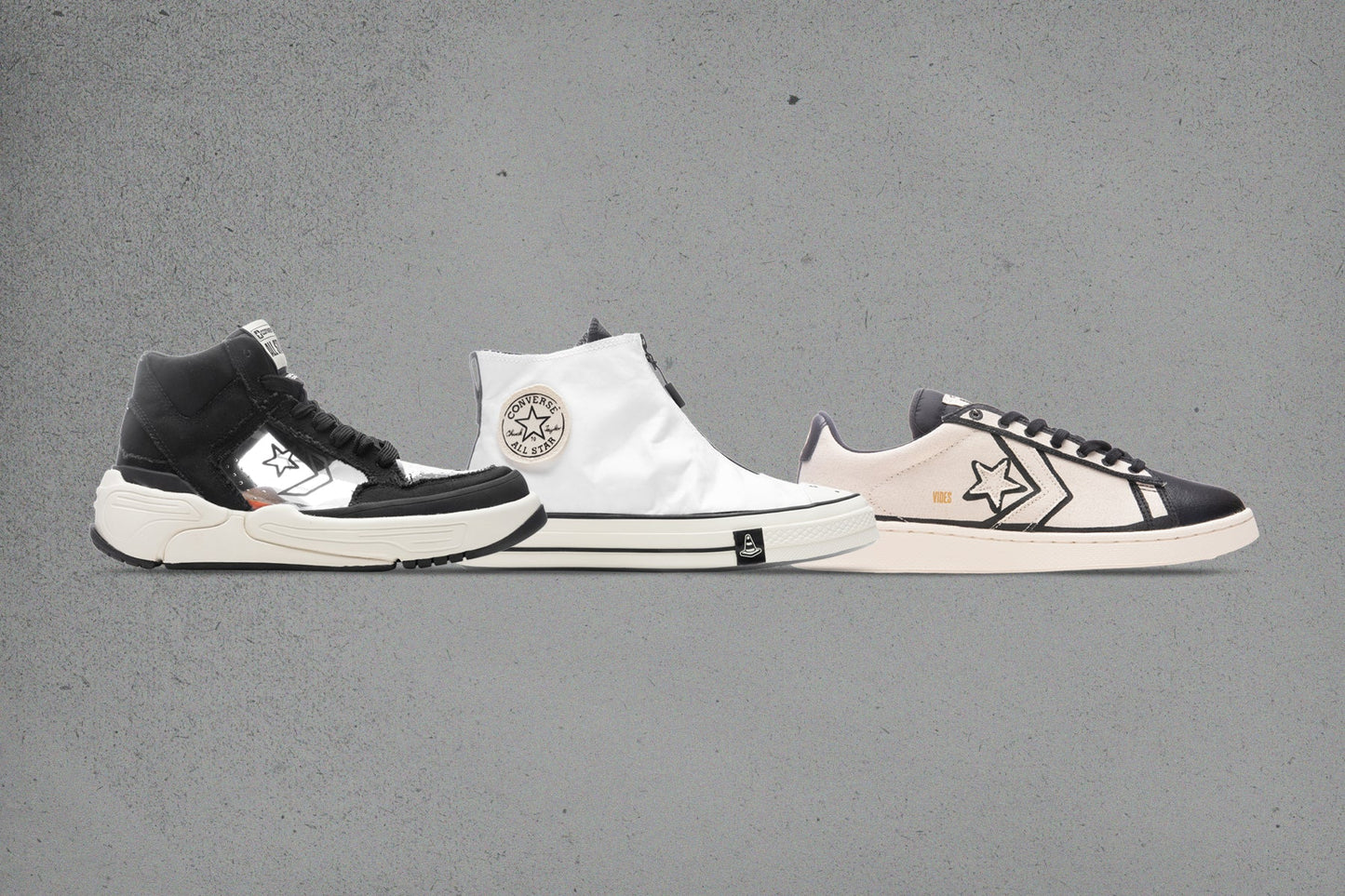 Converse x Joshua Vides Chuck '70 Hi - White/Black/Black