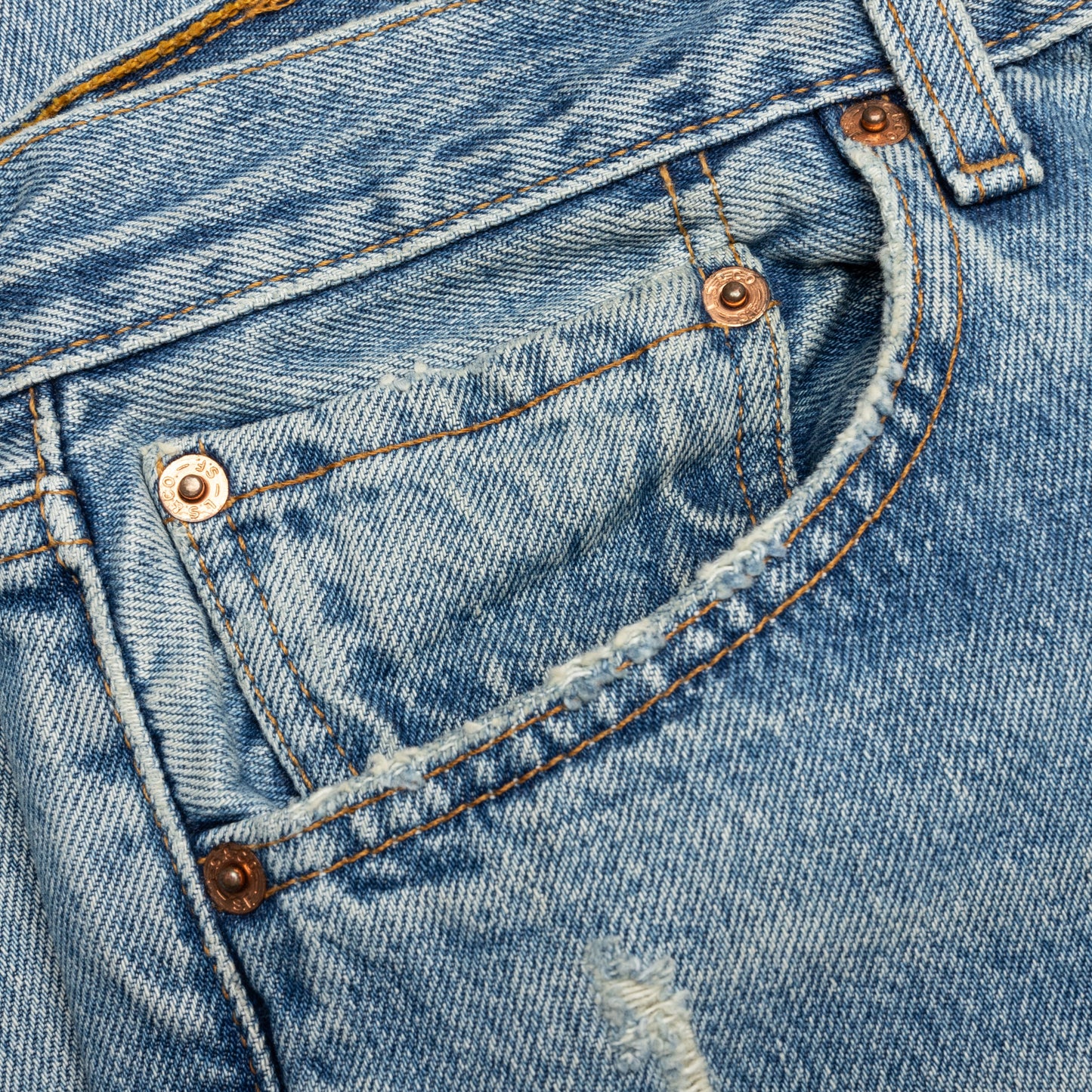 Denim Repair Pants - Indigo