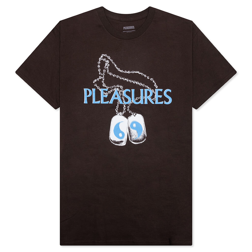 Dog Tags T-Shirt - Brown