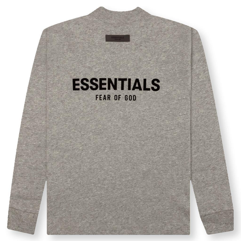 Kid's Core L/S Tee - Dark Oatmeal