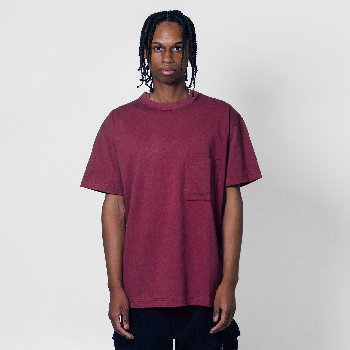 Jersey Braque Pocket Tee - Charcoal