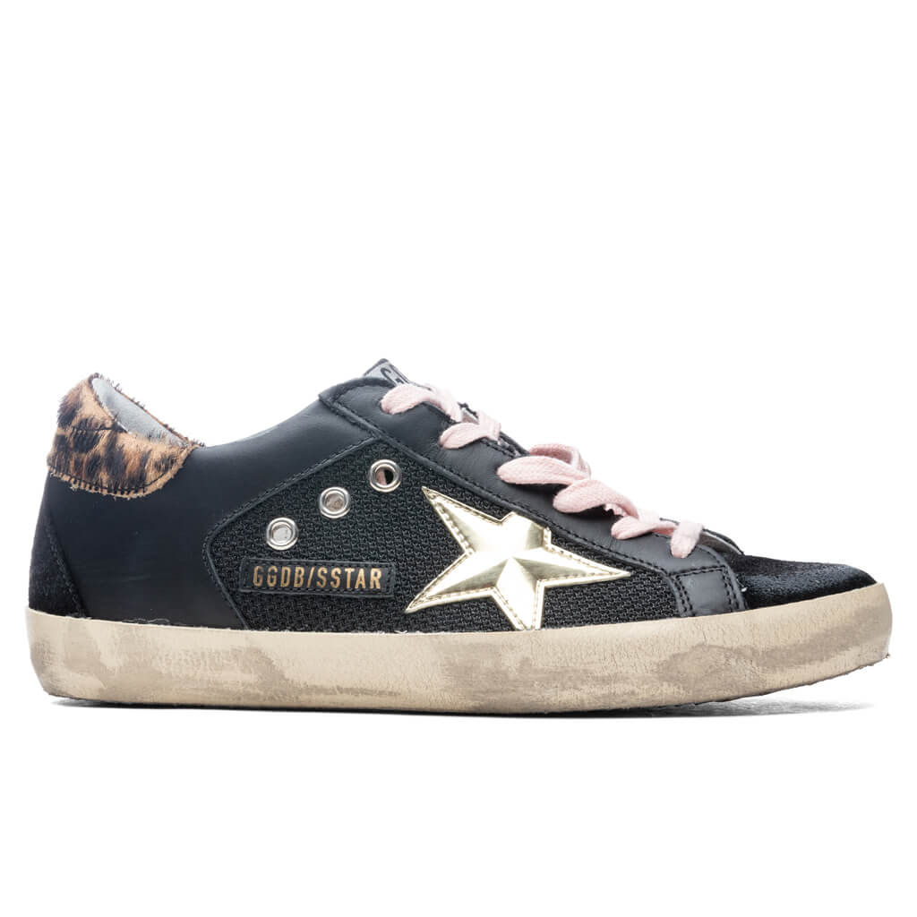 Women's Super-Star Sneakers - Black/Gold
