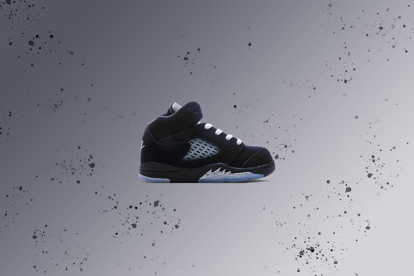 Air Jordan 5 Retro OG 'Black Metallic Reimagined' (TD) - Black/White/Metallic Silver/Fire Red