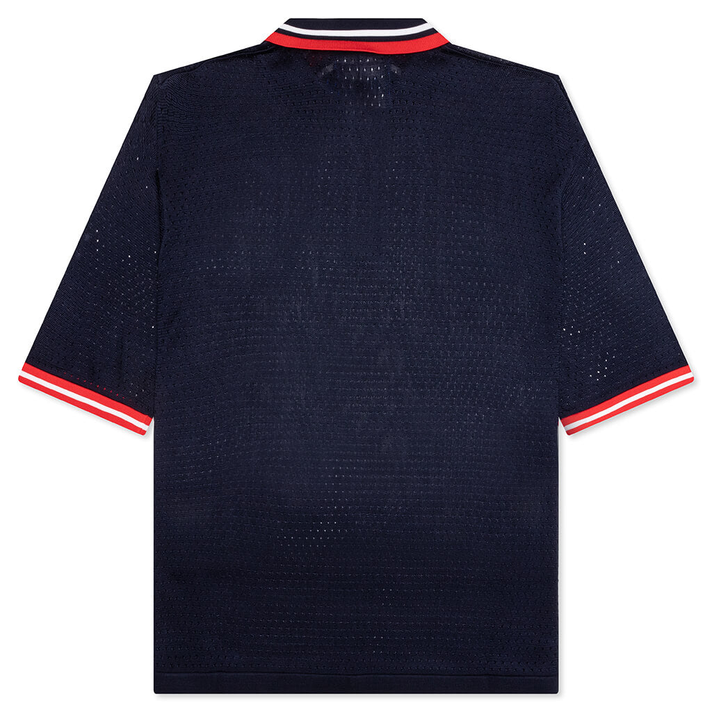 Mesh Polo - Navy