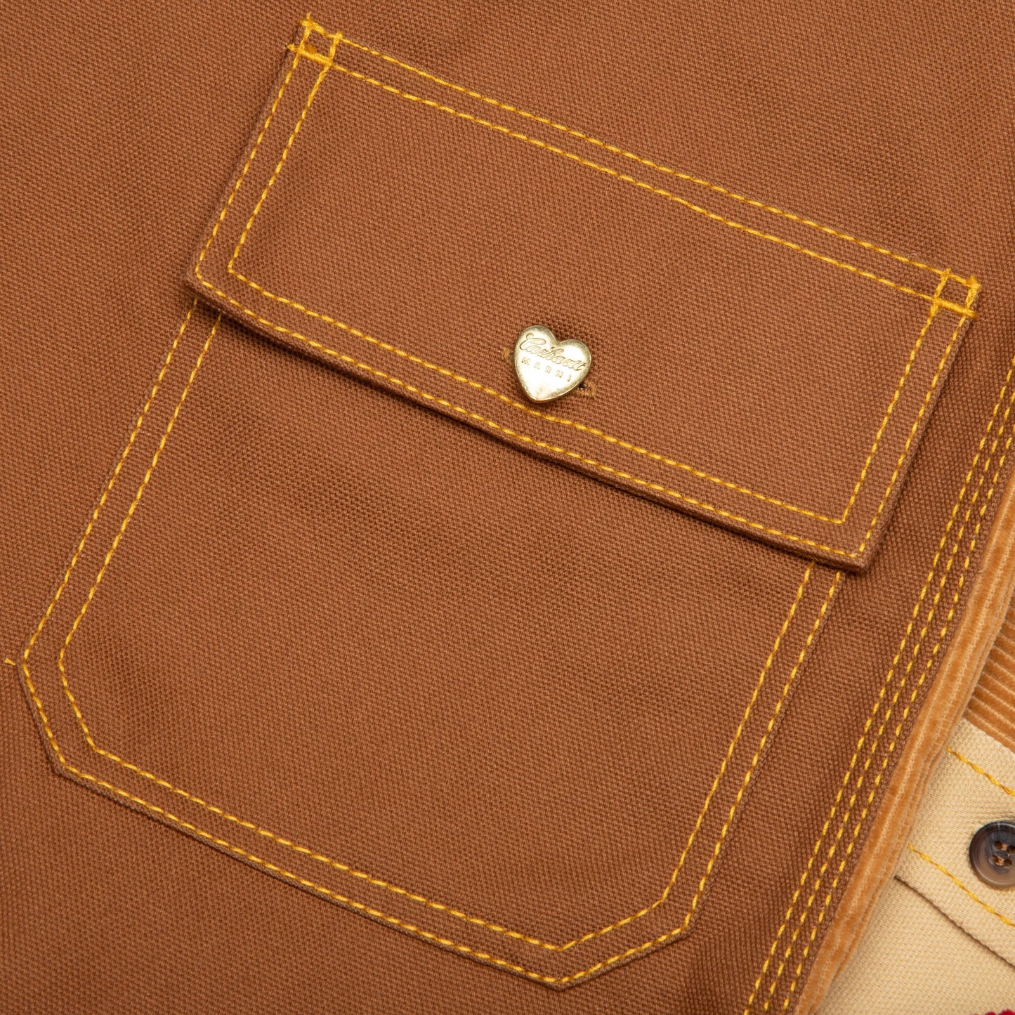 Marni x Carhartt WIP Color-Block L/S Overshirt - Tobacco
