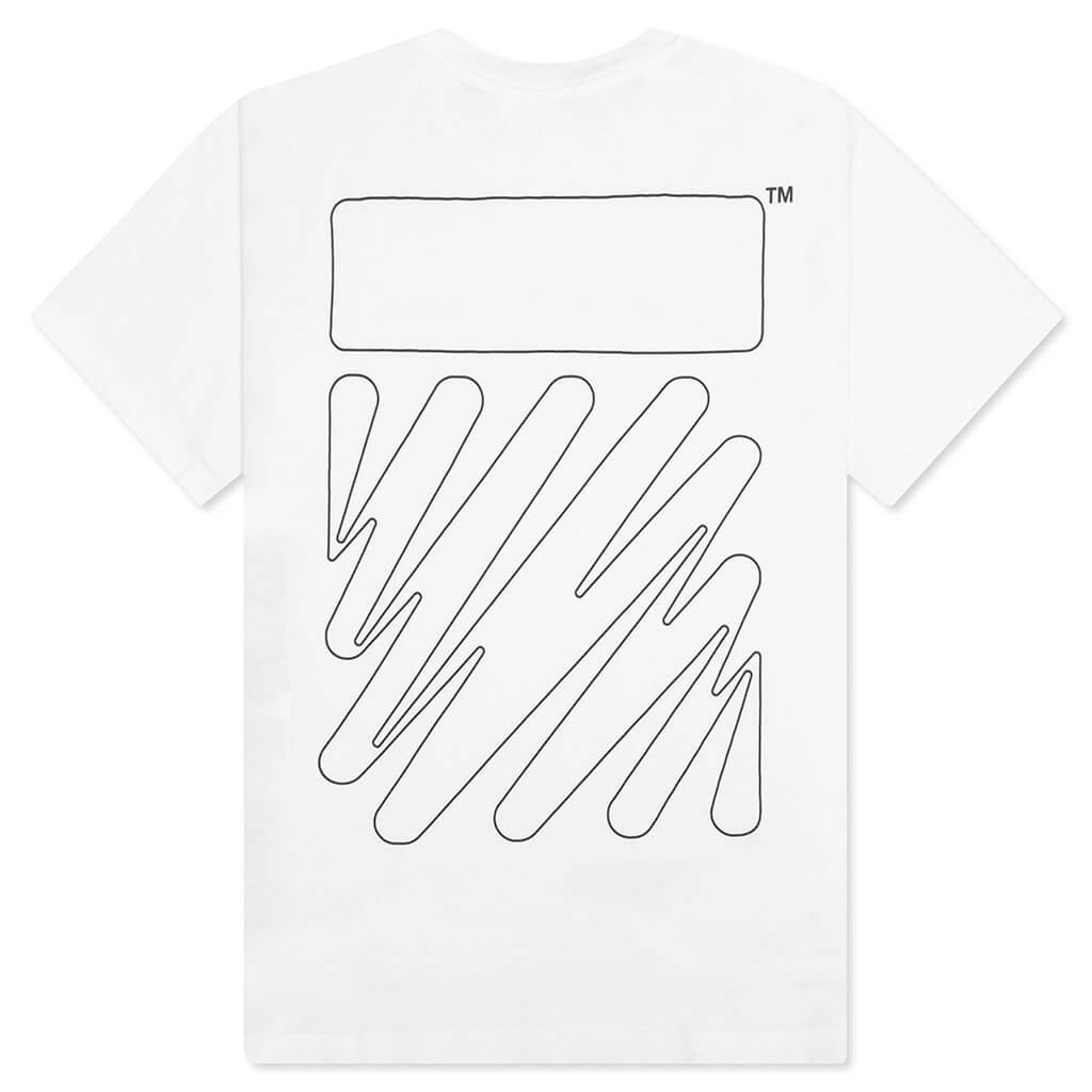 Wave Outl Diag Slim S/S Tee - White/Black