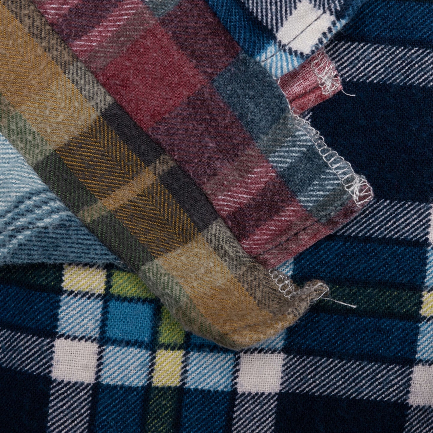 Rebuild by Flannel Shirt 7 Cuts Shirt - Blue/Yellow