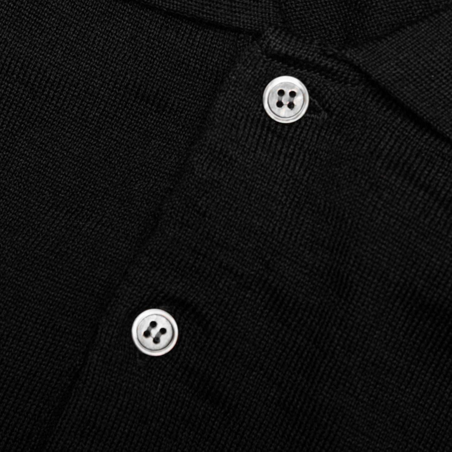 Red Emblem S/S Polo Neck - Black