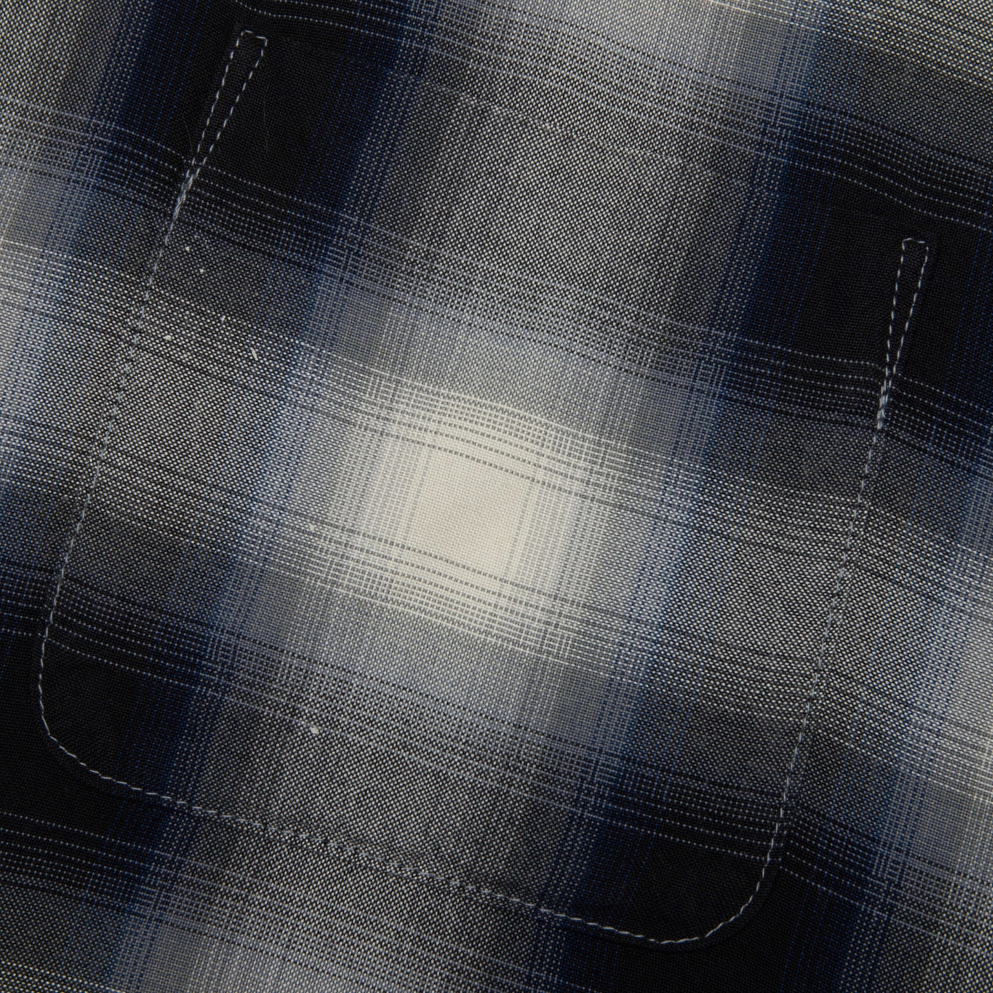 Saint Michael x Lastman Mx6 Checkered L/S Buttonup Shirt - Navy