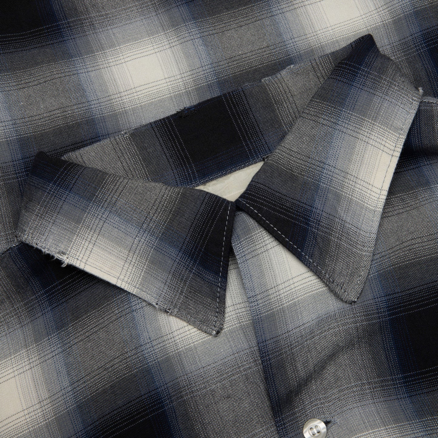 Saint Michael x Lastman Mx6 Checkered L/S Buttonup Shirt - Navy