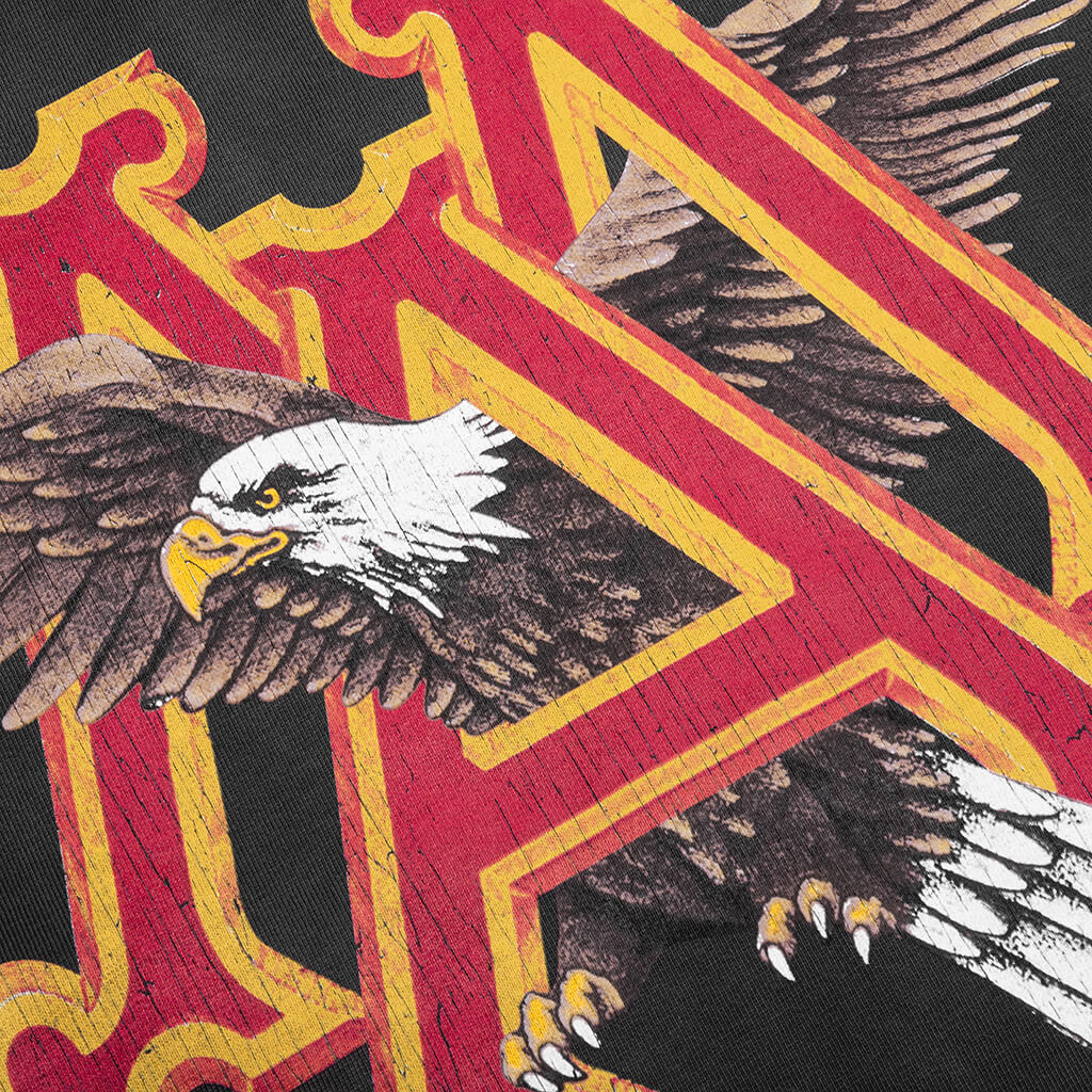 Vintage Ma Eagle Oversized Tee - Black