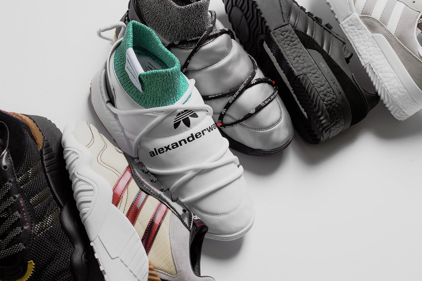 Adidas x Alexander Wang AW Turnout Trainer - Core Black/Light Brown/Bright Red