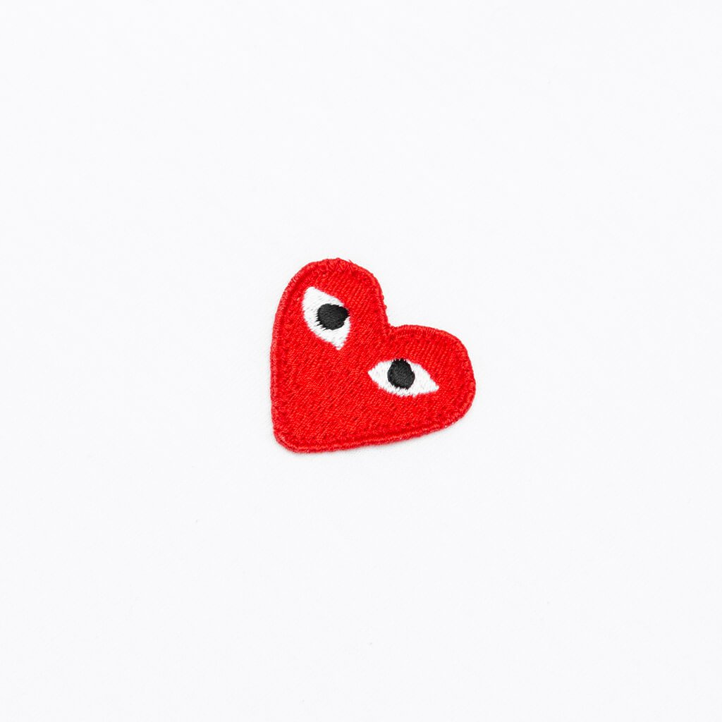 Polka Dot Half Heart T-Shirt - White