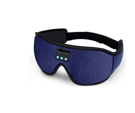 Wireless Sleep Eye Mask with Stereo Music – Blackout Comfortable Sleep Mask